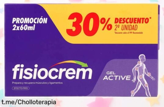 Gel Fisiocrem Active para dolores musculares y articulares: pack de 2 a un precio de escándalo, ¡no te lo pierdas y mejora tu bienestar hoy mismo!