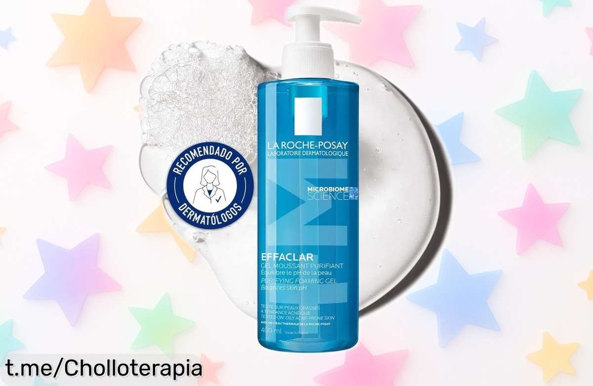 Gel limpiador La Roche-Posay Effaclar de 400ml a precio de risa: olvídate de brillos y puntos negros en un abrir y cerrar de ojos, ¡aprópiate del tuyo ya!