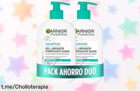 Gel limpiador purificante Garnier Pure Active pack de 2, ¡rebajado y listo para darte un rostro fresco y libre de impurezas en un abrir y cerrar de ojos!