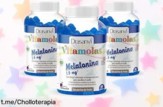 Gominolas de melatonina Drasanvi en pack de 3 tarros para dormir como un tronco; ¡nunca habías encontrado este super chollo para tu descanso!