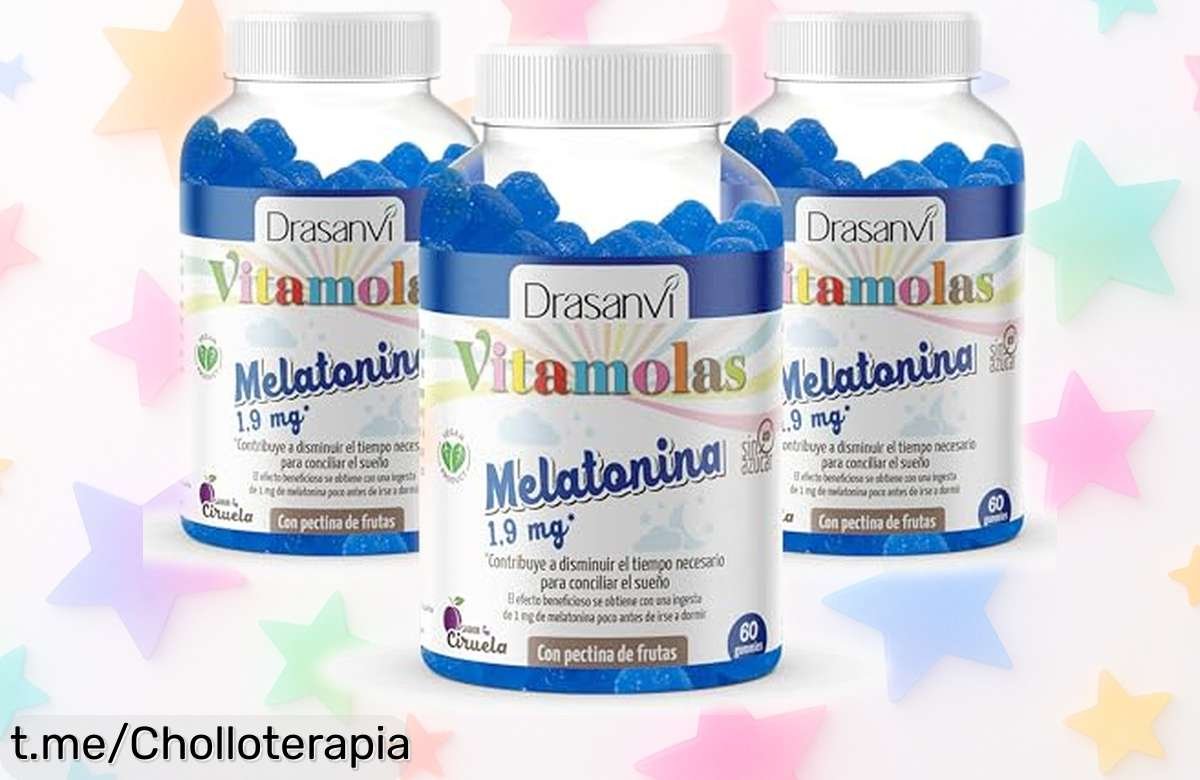 Gominolas de melatonina Drasanvi en pack de 3 tarros para dormir como un tronco; ¡nunca habías encontrado este super chollo para tu descanso!