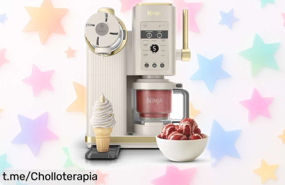 Heladera Ninja CREAMi Scoop & Swirl con 2 tarrinas: ¡prepara hasta 13 helados y batidos alucinantes por un precio que está regalado! No dejes escapar este momentazo dulce.