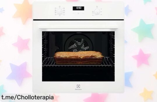 Horno eléctrico multifunción Electrolux OEF5H50V: ¡9 funciones con limpieza fácil y un precio de ganga que hará brillar tus recetas! No te lo pierdas, cocina sin complicaciones ya.