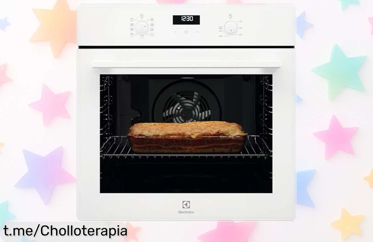 Horno eléctrico multifunción Electrolux OEF5H50V: ¡9 funciones con limpieza fácil y un precio de ganga que hará brillar tus recetas! No te lo pierdas, cocina sin complicaciones ya.