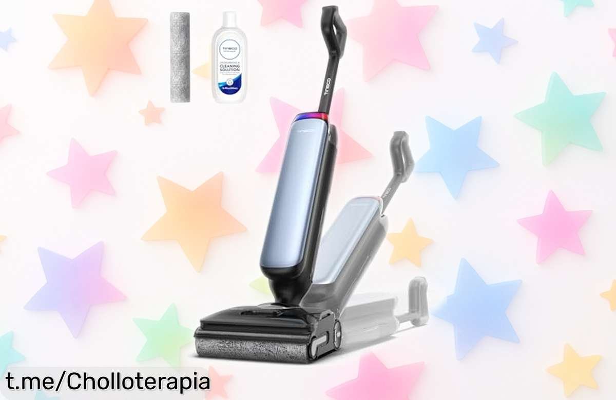 Impresionante aspiradora Tineco Floor One S9 con autolimpieza y plegable, ¡ahora a precio de escándalo! Aprovecha este chollo y deja tu suelo brillando sin esfuerzo.