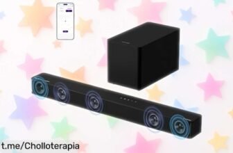 Impresionante barra de sonido 5.1ch Poseidon M60 Boom con Dolby Atmos, ¡rebajada para que tus películas suenen como en el cine! No te quedes sin ella y lleva la emoción a casa ahora mismo.