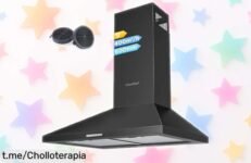 Impresionante campana extractora COMFEE PYRA17B60 que elimina olores en un plis y luce LED; ¡super chollo a un precio rebajado, no lo dejes escapar para hacer tus platos deliciosos!