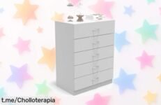 Impresionante cómoda DORMIDAN de 5 cajones a un precio tirado: ¡transforma tu habitación con estilo y orden que no podrás dejar pasar!