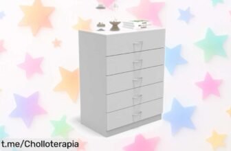 Impresionante cómoda DORMIDAN de 5 cajones a un precio tirado: ¡transforma tu habitación con estilo y orden que no podrás dejar pasar!