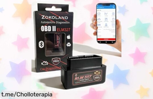 Impresionante escáner OBD2 Bluetooth ELM327 para coche: Detecta y borra fallos al instante, corre por tu móvil ¡No dejes pasar este ofertón y cuida tu auto como se merece!