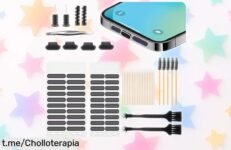 Impresionante kit de limpieza para móviles USB C RICKMASK, 106 piezas que dejarán todo impecable. ¡Aprovecha este chollo inesperado y cuida tu móvil hoy mismo!