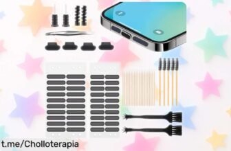 Impresionante kit de limpieza para móviles USB C RICKMASK, 106 piezas que dejarán todo impecable. ¡Aprovecha este chollo inesperado y cuida tu móvil hoy mismo!