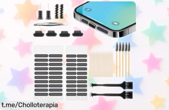 Impresionante kit de limpieza para móviles USB C RICKMASK, 106 piezas que dejarán todo impecable. ¡Aprovecha este chollo inesperado y cuida tu móvil hoy mismo!