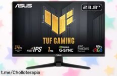Impresionante monitor gaming ASUS VG249QM1A de 24” ¡Rápido como un rayo y fluido! Consigue la mejor experiencia con una rebaja increíble que no te puedes perder.