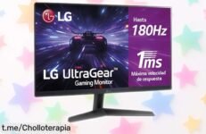 Impresionante monitor gaming LG 24GS60FB de 24”, refresco de locura a 180 Hz, ¡no dejes pasar esta oferta única y siente la adrenalina en cada partida!