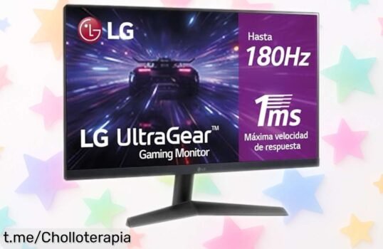 Impresionante monitor gaming LG 24GS60FB de 24”, refresco de locura a 180 Hz, ¡no dejes pasar esta oferta única y siente la adrenalina en cada partida!