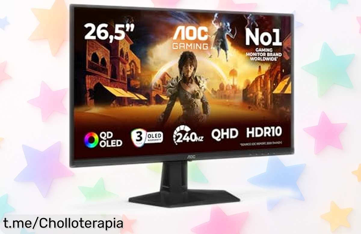 Impresionante monitor gaming de 27 pulgadas AOC Q27G41ZDF con pantalla QD OLED a 240Hz, ¡ahora a un precio loco para que disfrutes al máximo tus partidas y vivas la emoción!
