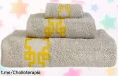 Impresionante pack de 3 toallas de algodón ILOVEHOME, suaves y versátiles a un precio increíblemente bajo que transformará tu baño en un santuario ¡No te quedes sin ellas!
