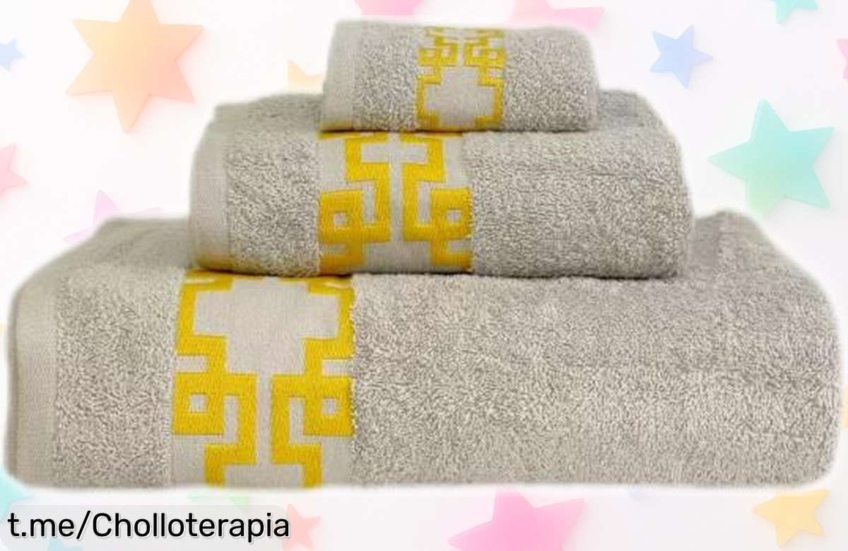 Impresionante pack de 3 toallas de algodón ILOVEHOME, suaves y versátiles a un precio increíblemente bajo que transformará tu baño en un santuario ¡No te quedes sin ellas!