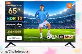 Impresionante televisor 4K de 65 pulgadas Xiaomi TV F con Alexa a un precio rebajado que no podrás dejar escapar, disfruta tus series como nunca y vive la emoción en cada pantalla.
