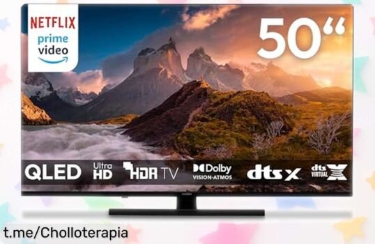 Impresionante televisor QLED MEDION de 50” con sonido envolvente y 4K que ha bajado un montón de precio para que disfrutes del cine en casa ¡No te lo pierdas!