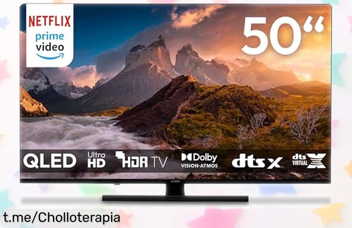 Impresionante televisor QLED MEDION de 50” con sonido envolvente y 4K que ha bajado un montón de precio para que disfrutes del cine en casa ¡No te lo pierdas!
