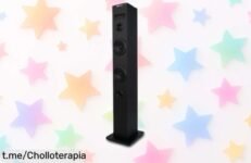 Impresionante torre de sonido NGS Skycharm con 50W, Bluetooth y mando a distancia, ¡llega el fiestón que no puedes dejar escapar!