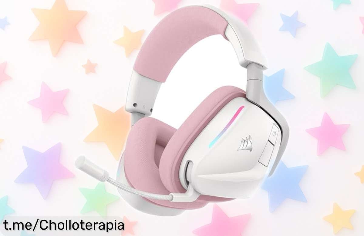 Impresionantes auriculares gaming Corsair Void v2 Wireless: Disfruta de audio brutal y cambio rápido entre dispositivos a un precio que no te puedes perder. ¡Hazte con ellos ya!