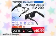 Impresionantes gafas Blackview BV200 con cámara 8MP y asistente de voz: ¡Aprovecha el precio rebajado y lleva la tecnología en tu cara con estilo!