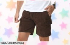 Impresionantes pantalones cortos de pana Suwangi para hombre, un ofertón que te sorprenderá ¡No dejes pasar esta oportunidad y luce genial en cualquier plan!