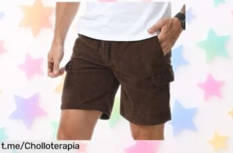 Impresionantes pantalones cortos de pana Suwangi para hombre, un ofertón que te sorprenderá ¡No dejes pasar esta oportunidad y luce genial en cualquier plan!