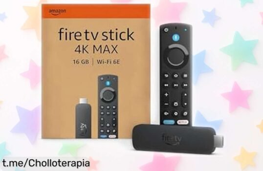 Increíble Amazon Fire TV Stick 4K Max con WiFi 6E a precio regalado: disfruta de series y juegos sin límites desde tu sofá ¡No te quedes sin él porque vuela!