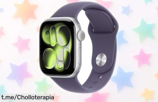 Increíble Apple Watch Series 11 GPS con control de sueño y aviso de emergencias, ahora a precio loco para que cuides tu salud ¡No te lo pierdas!