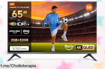 Increíble Xiaomi TV F Pro 65” con imagen QLED y Alexa integrada, ¡rebajada a un precio loco para que disfrutes las mejores pelis y juegos en grande!