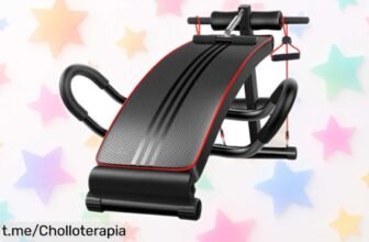 Increíble banco abdominal multifunción ALLINLIFE con bandas de resistencia: ¡un lujazo para entrenar en casa a precio escandalosamente bajo! No te lo pierdas, tu figura ideal te espera.