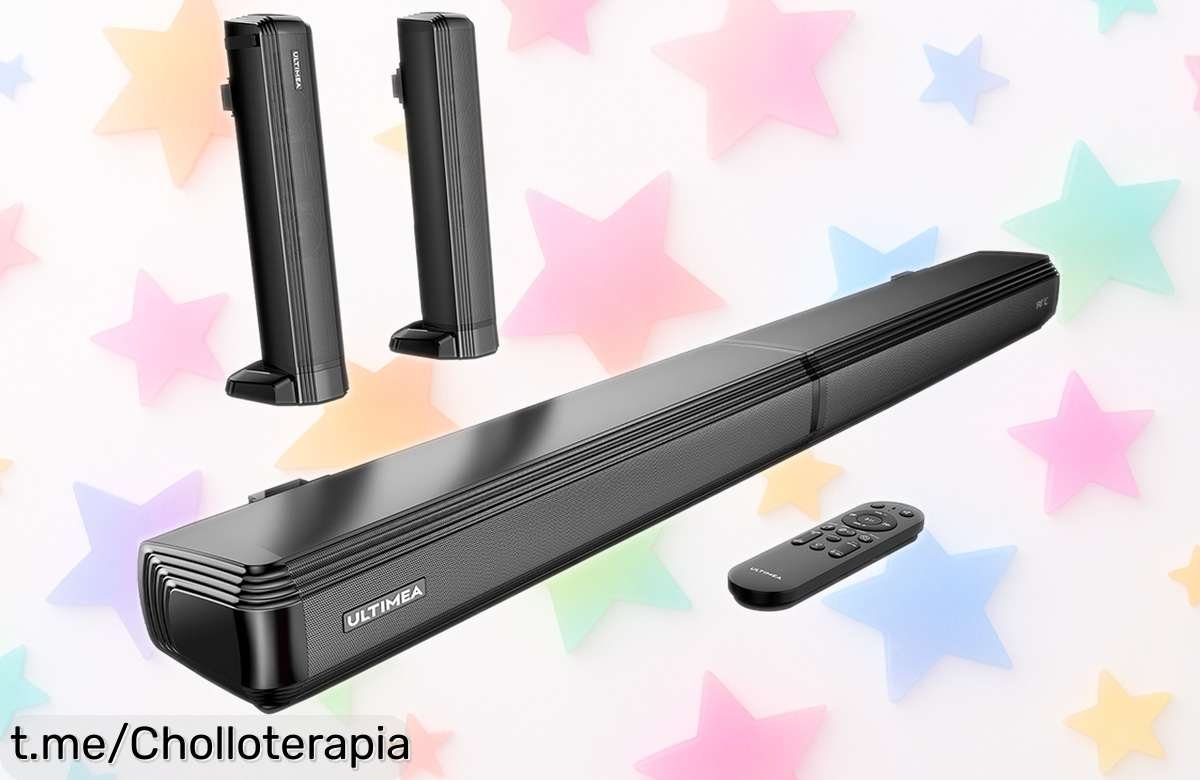 Increíble barra de sonido Ultimea Apollo S40 con altavoces desmontables y Bluetooth 5.3, ¡mejora tus series favoritas a un precio loco que no querrás dejar pasar!