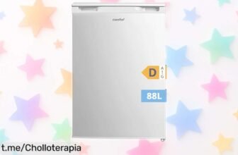 Increíble congelador vertical COMFEE’ RCU83WH3EU, 88 litros de espacio y chollazo en tu cocina con diseño práctico y súper silencioso que no puedes dejar escapar.