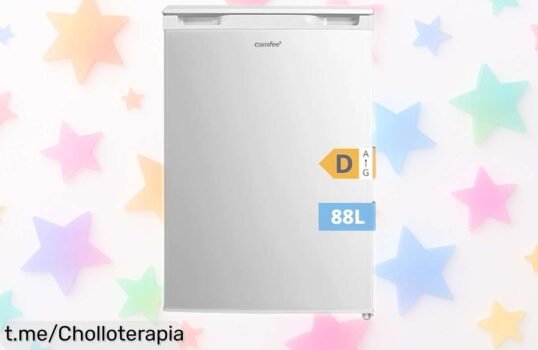 Increíble congelador vertical COMFEE’ RCU83WH3EU, 88 litros de espacio y chollazo en tu cocina con diseño práctico y súper silencioso que no puedes dejar escapar.