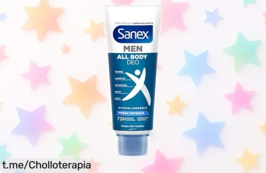 Increíble crema desodorante Sanex Men con 72 horas de protección, un ofertón que cuida tu piel y te deja fresquito donde más lo necesitas. ¡No dejes pasar esta oportunidad única!