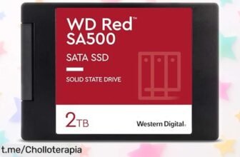 Increíble disco SSD WD Red SA500 de 2TB para NAS, velocidad y potencia a un precio loco que hará volar tus proyectos. ¡No te quedes sin el tuyo!