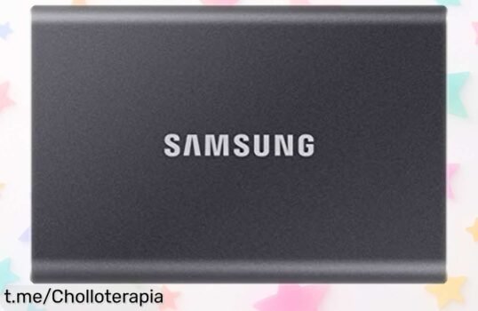 Increíble disco duro externo Samsung Portable SSD T7 1 TB a precio de risa: guarda tus archivos en un pispás y con la tranquilidad que mereces, ¡hazlo tuyo ahora!