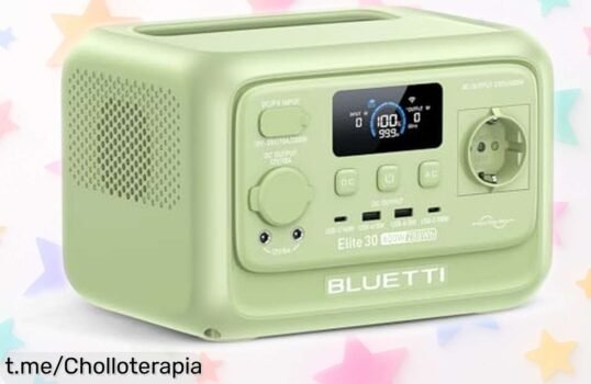 Increíble estación de energía portátil BLUETTI Elite 30 V2, cargador rapidísimo y potencia brutal para tus aventuras. Aprovecha este ofertón antes que se acabe y vive sin preocupaciones.