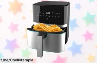 Increíble freidora de aire Cecotec de 5 litros y 1450 W, cocina sin aceite a un precio rebajado que hará feliz tu paladar ¡Aprovecha este chollazo antes que se acabe!
