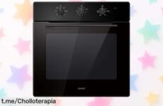 Increíble horno empotrable COMFEE que también es freidora de aire, con limpieza a vapor y puerta extraíble; ¡un ofertón para cocinar sano sin complicaciones en casa!