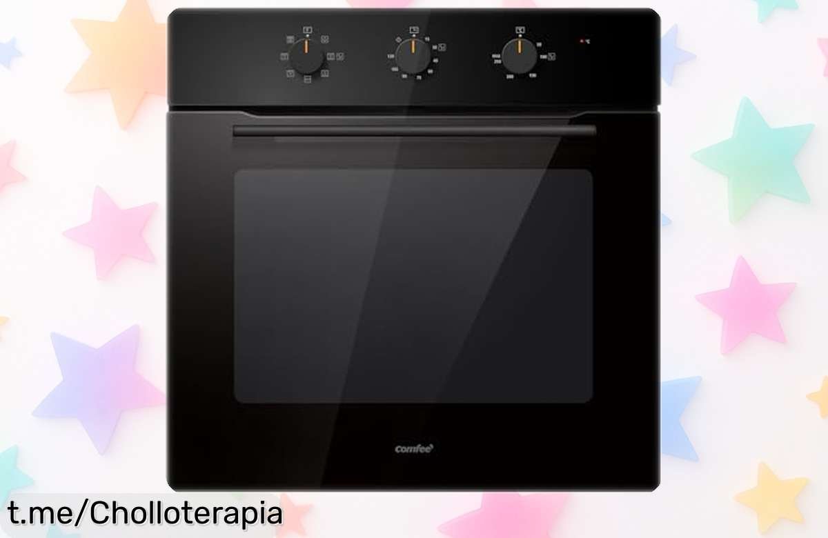 Increíble horno empotrable COMFEE que también es freidora de aire, con limpieza a vapor y puerta extraíble; ¡un ofertón para cocinar sano sin complicaciones en casa!
