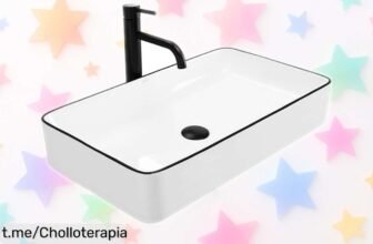 Increíble lavabo sobre encimera Rea Denis Black Edge a precio de ganga, dale ese toque de lujo a tu baño y conviértelo en el lugar favorito de todos. ¡No esperes más!