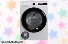 Increíble lavadora Candy ProWash 500 BR de 9 kg con wifi y motor silencioso, ¡aprovecha su precio rebajado y disfruta de la ropa impecable en un abrir y cerrar de ojos!