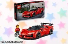 Increíble maqueta de coche Ferrari SF90 XX Stradale LEGO Speed Champions con minifigura, ideal para diversión y decoración, ¡no te pierdas este tremendo chollo!