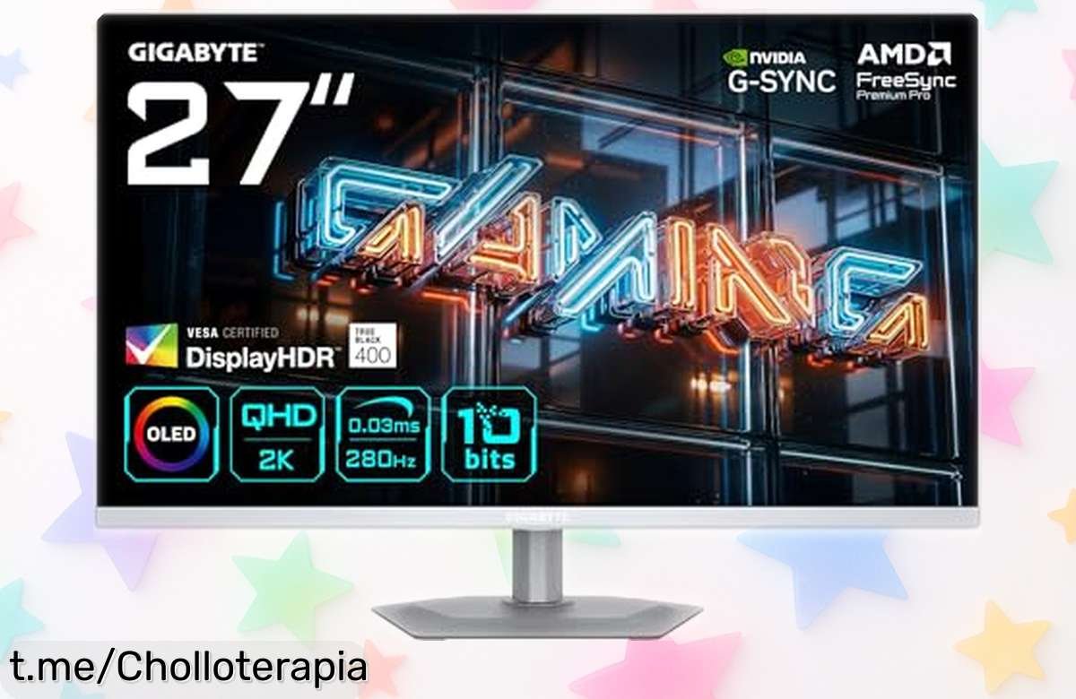Increíble monitor gaming OLED de 27” GIGABYTE GO27Q24G, rebajado a un precio loco que hará tus partidas inolvidables. ¡No esperes más y disfruta la acción ahora!