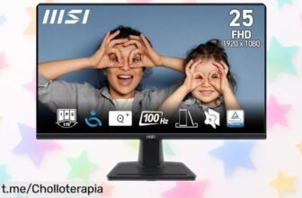 Increíble monitor profesional MSI Pro MP252 de 24,5” con pantalla IPS Full HD y altavoces: ¡ofertón que no podrás dejar escapar! Dale vida a tu espacio ahora mismo.